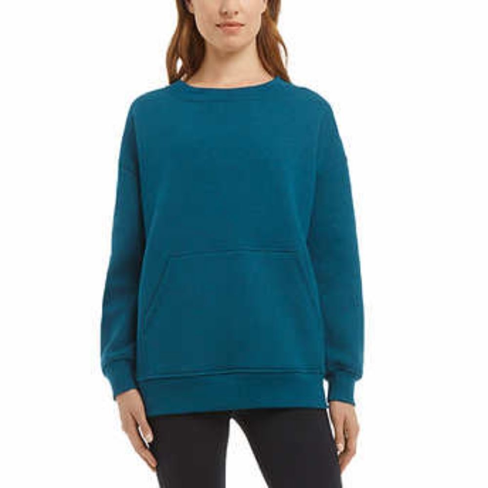 Danskin Ladies' Oversized Crewneck with Pocket